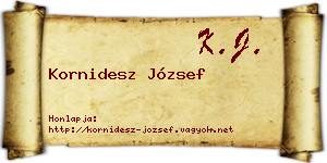 Kornidesz József névjegykártya